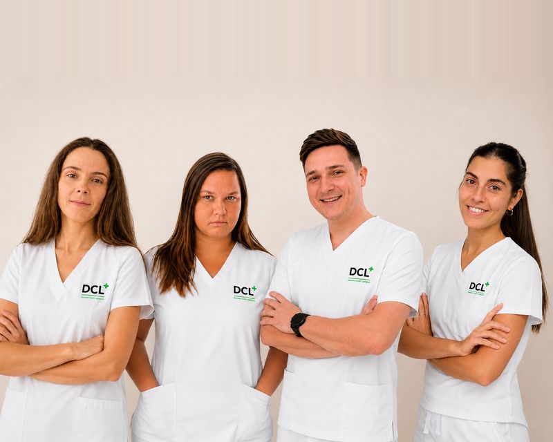 Ekipa Dentalnega centra Ljubljana v ordinacijskih haljah